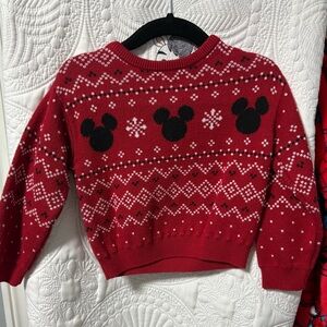 Little Sleepies Mickey Christmas Knit Sweater